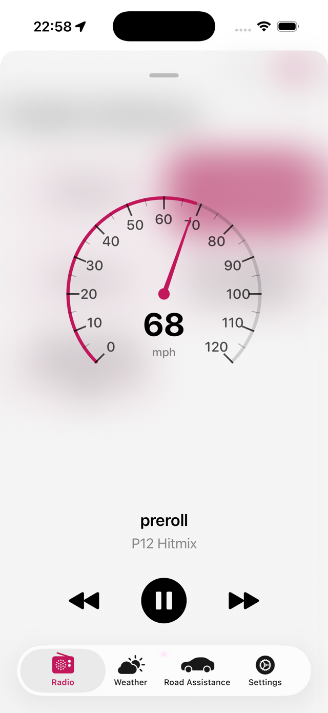 Real-time speedometer